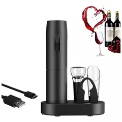 HALMAN - Descorchador Eléctrico Recargabilidad Abridor Botellas Set