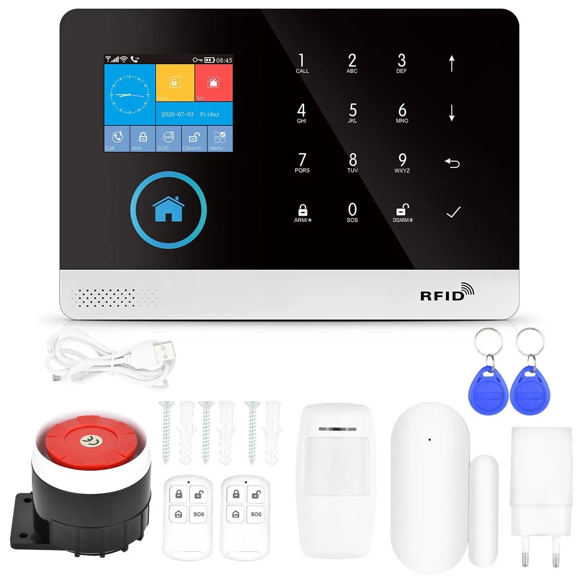 HALMAN - Alarma Casa WiFi Smart Sirena 120dB SOS App Control