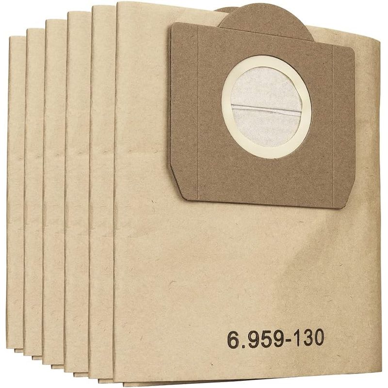 GENERICO - Pack 5 Bolsas Papel Aspiradora Karcher WD3