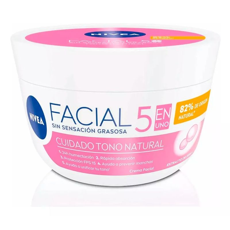 NIVEA - Crema Facial Cuidado 5 en 1 Radiante y Uniforme 100ml Nivea
