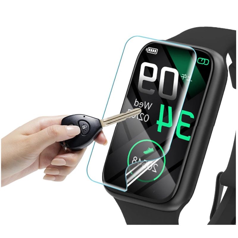 GENERICO - 3 Laminas protectoras para Huawei Band 8 Trasparente