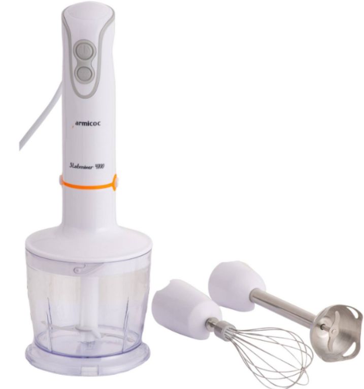 BATIDORA VERTICAL INMERSION 600W 2V MA400 -BLANCO