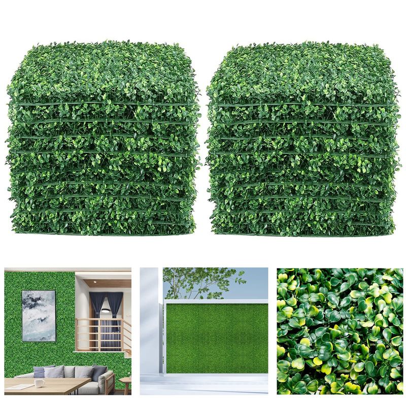EVERSO - 10 Palmeta Malla Hojas Artificiales Para Decoración 60x40 Cm
