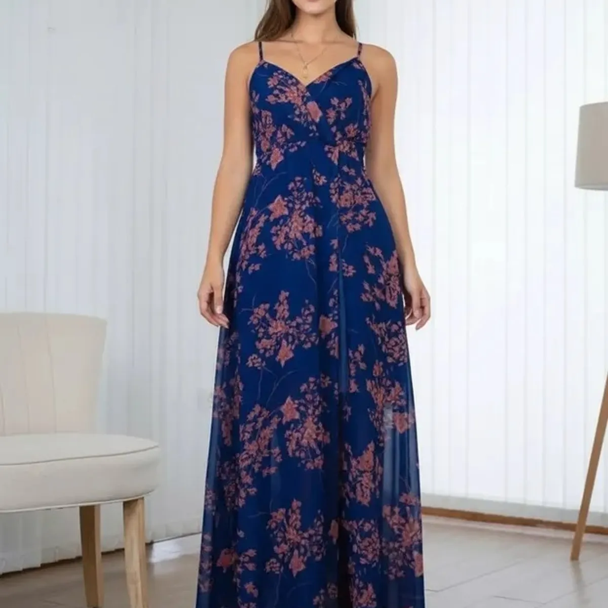 LUNA - Vestido Mujer Floreado Fiesta 2184