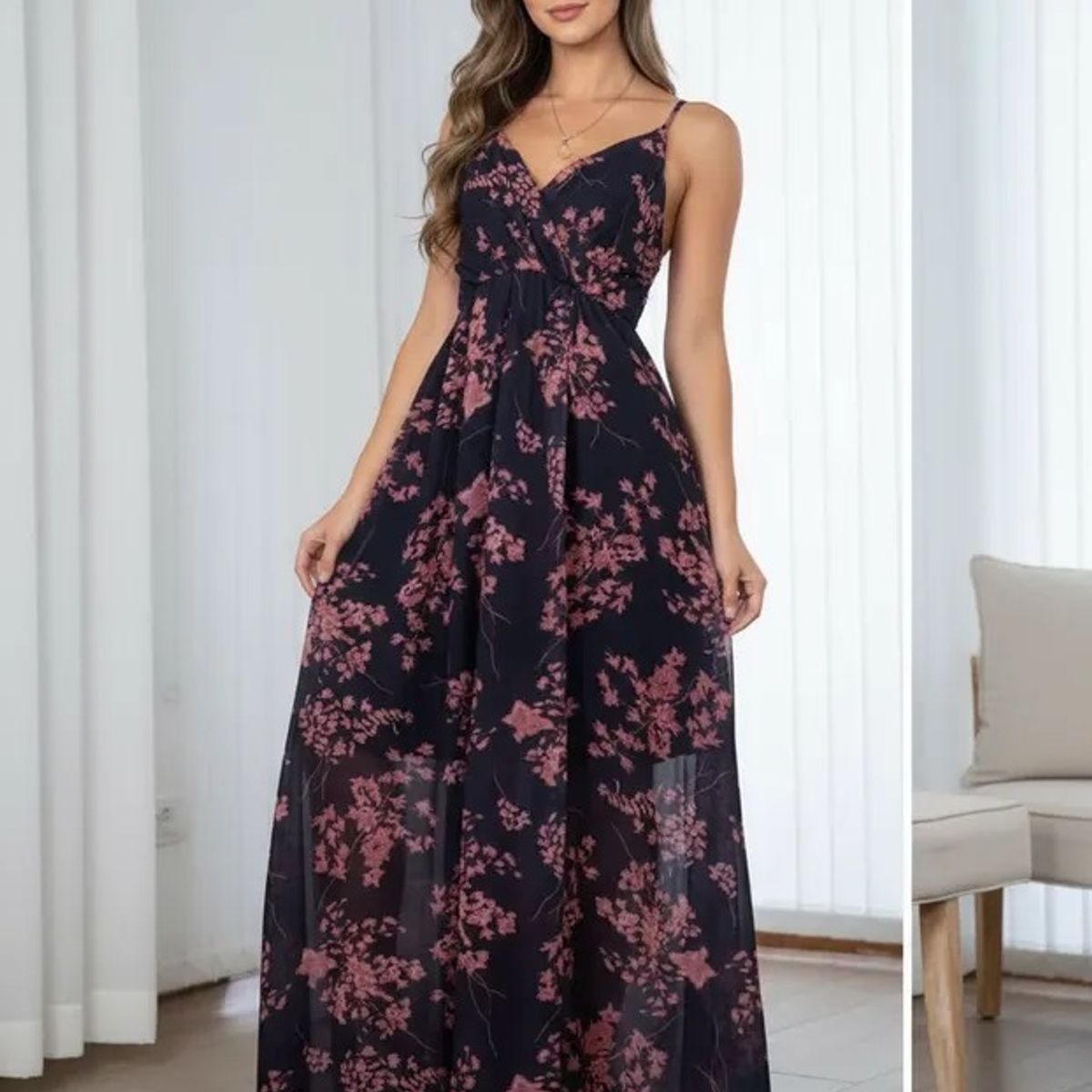 LUNA - Vestido Mujer Floreado Fiesta 2184