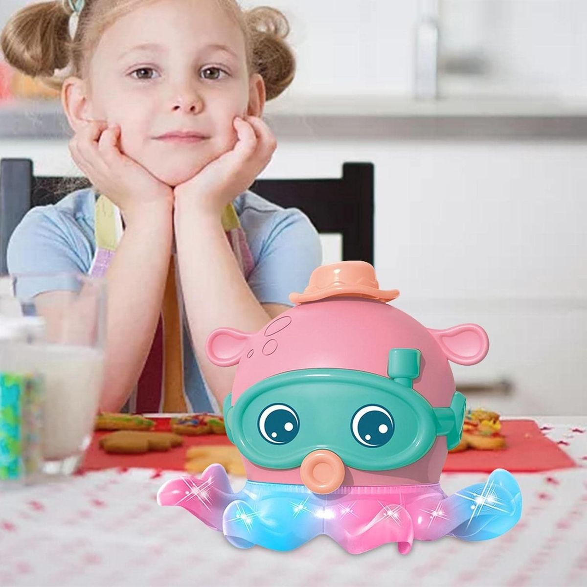 GENERICO - Juguete Sensor Movimiento Pulpo Electrico Con Música Y Luce