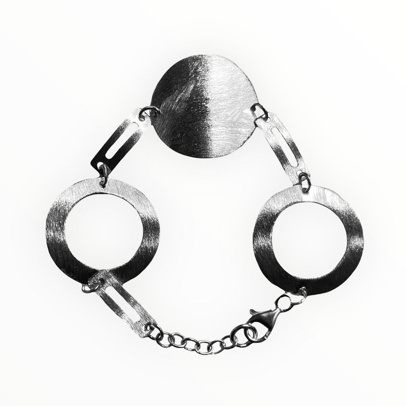 TAETHAI - Pulsera de plata 925 esmerilada