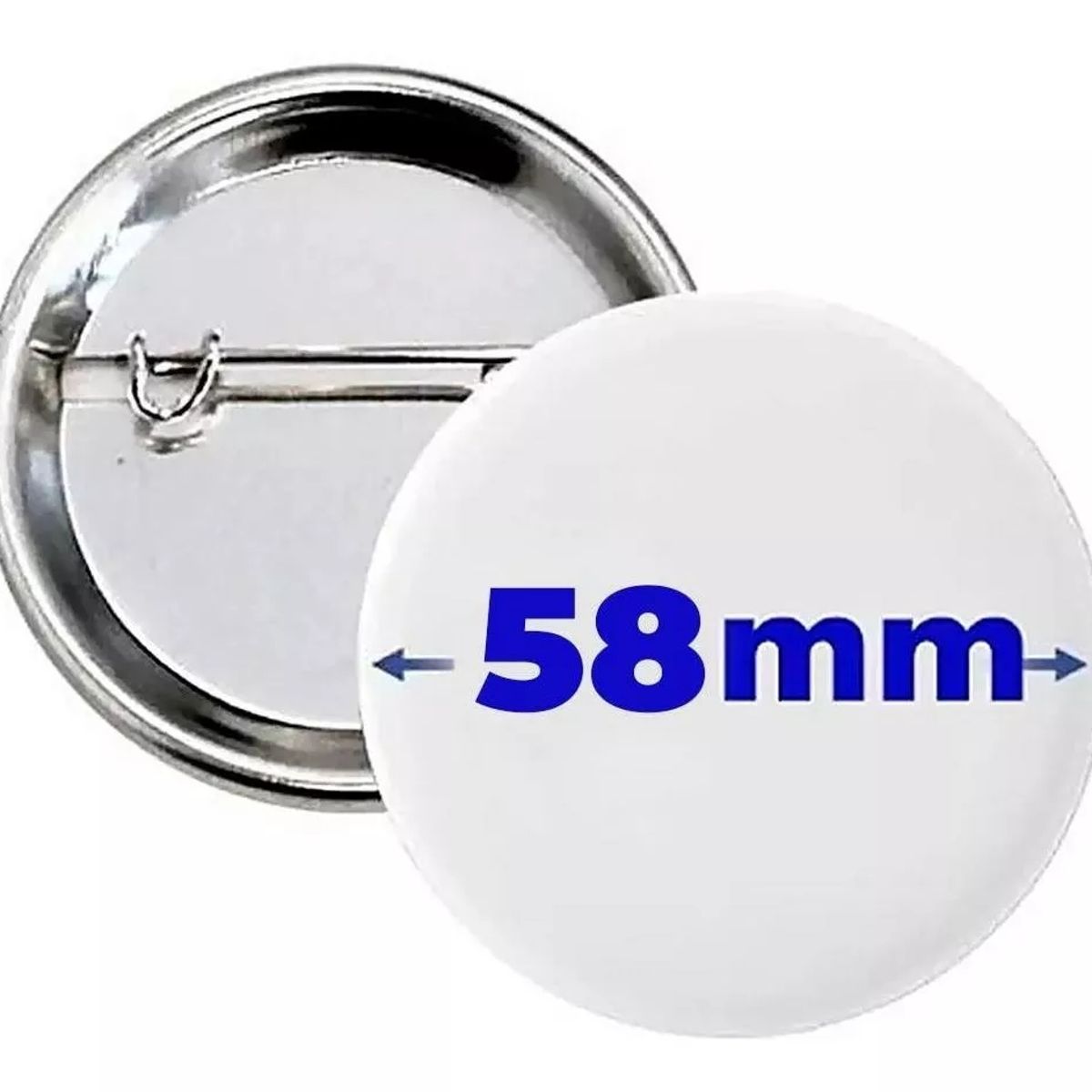 KUANGYE - 100 Chapitas Alfiler Metalicas Base Plástica 58mm (insumo)