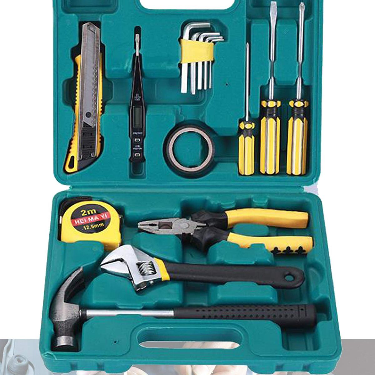 EDWINAYY - Kit De Herramientas Manuales 16 Piezas