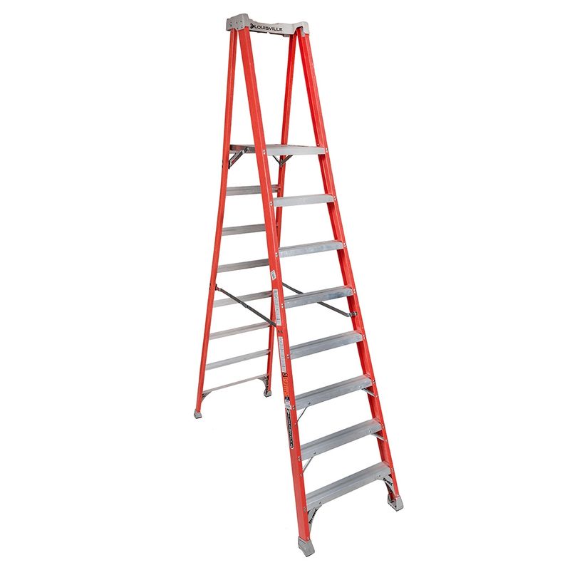 CUPRUM - ESCALERA FIBRA VIDRIO TIJERA PLATAFORMA 8 PELDAÑOS LOUISVILLE