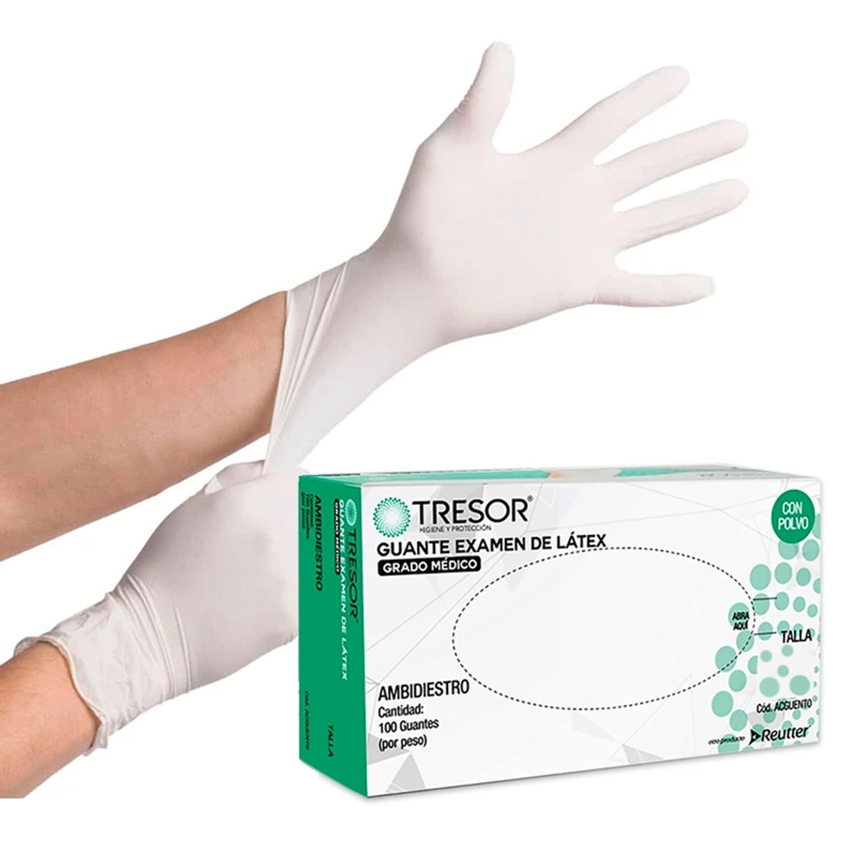 REUTTER - Guante de Latex con polvo S Tresor
