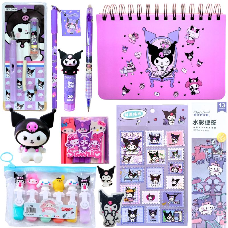 GENERICO - Box Personaje Kuromi de Papelería Kawaii