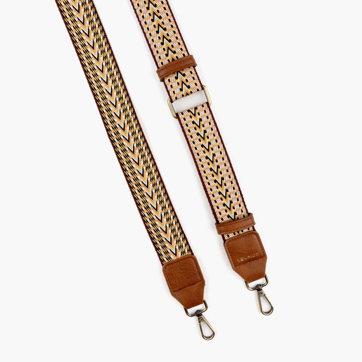 LOUNGE - Correa Strap Cartera Mujer Tribal Café