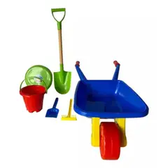 GENERICO - Carretilla Playera Infantil Grande Pala Y Accesorios