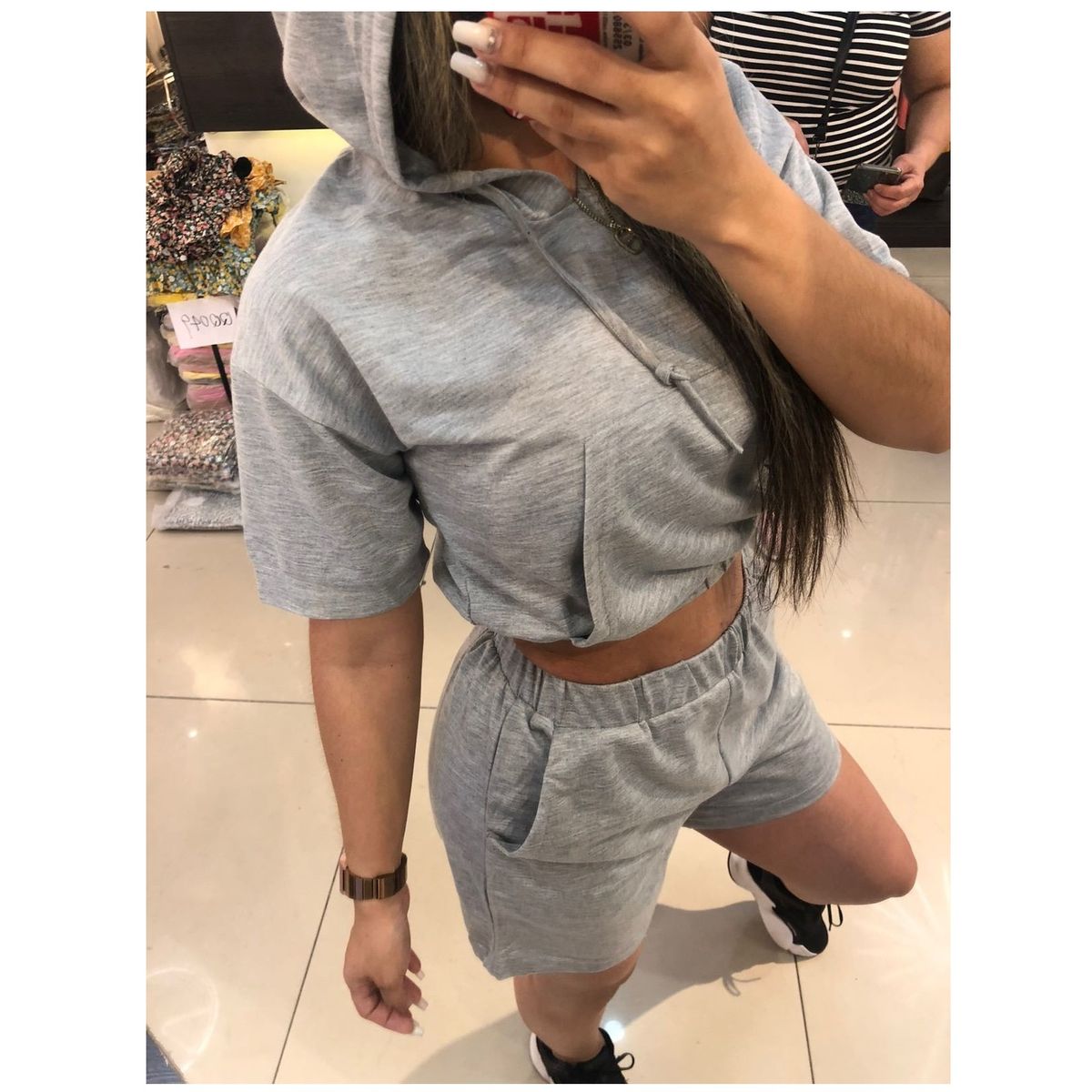 GARSIL - Conjunto Deportivo Casual Para Mujer Poleron Manga Corta Y Short