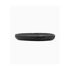 LOUNGE - Plato De Madera Mujer Redondo Negro