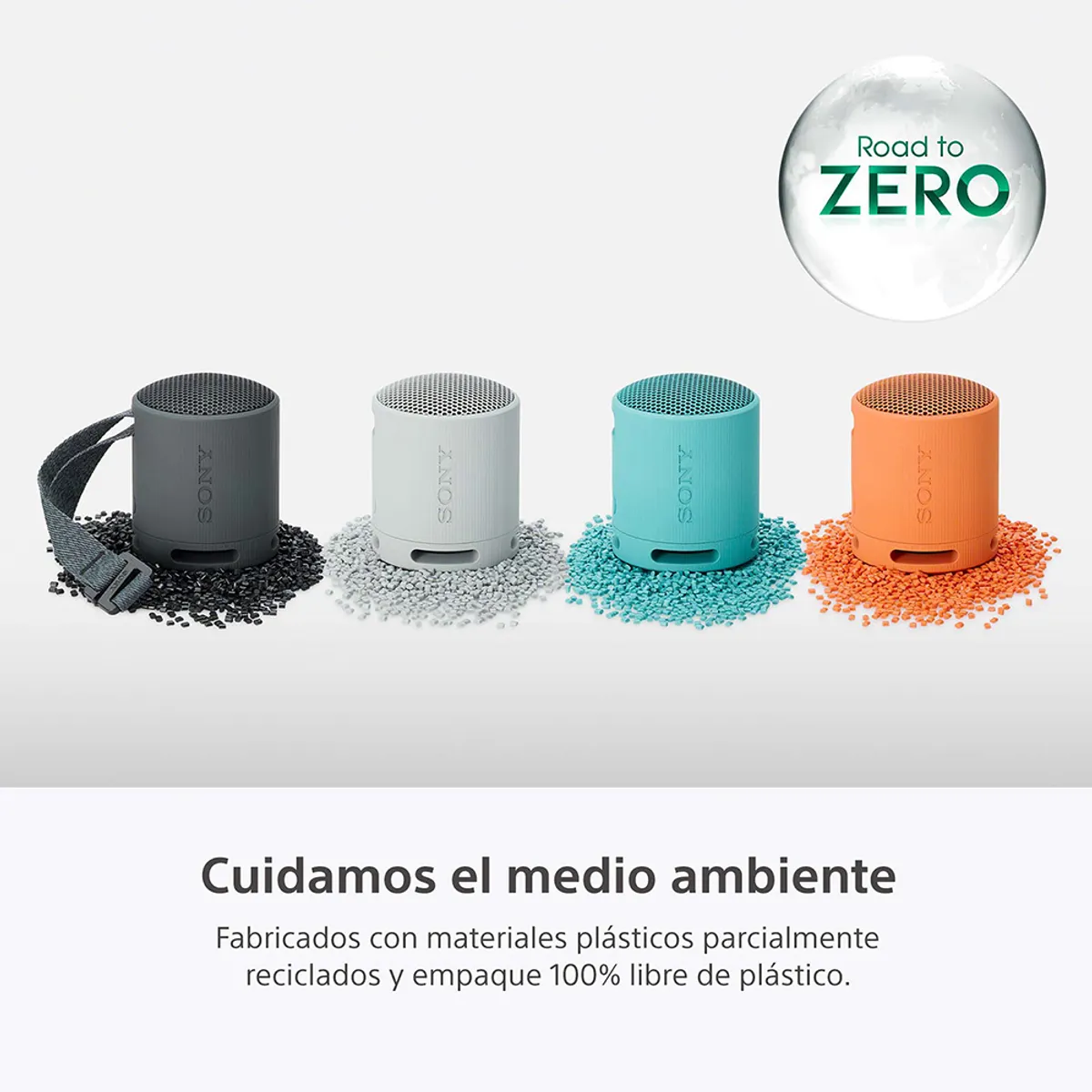 SONY - Parlante inalámbrico portátil XB100 Azul