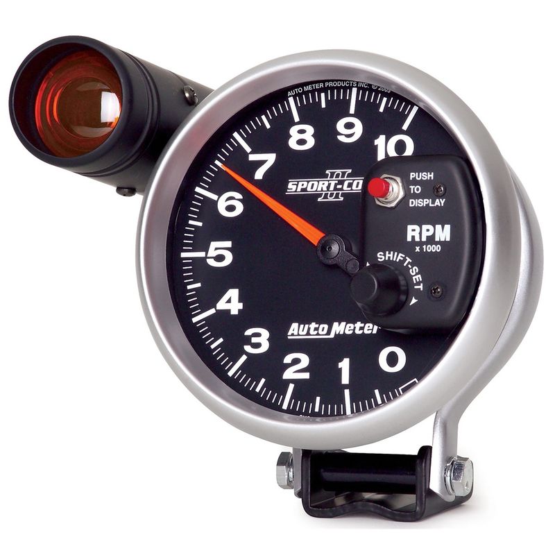 GENERICO - Reloj Sensor Tacometro Rpm AUTOMETER Shift Light Karvas