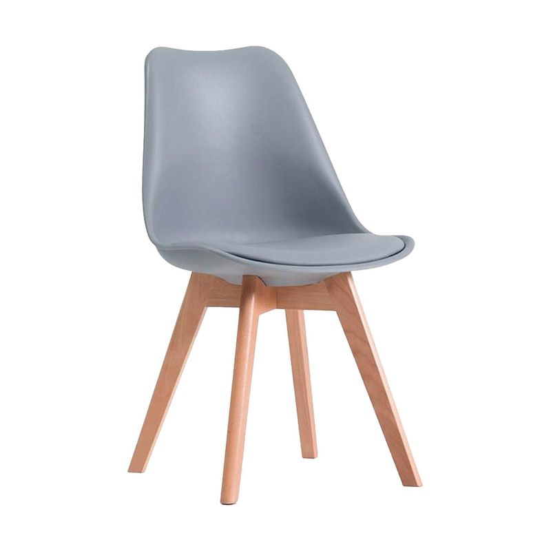 GLOBAL LATIN GROUP - Silla Eames de Comedor, Moderna, Minimalista, Cómoda y Ergonómica - Gris