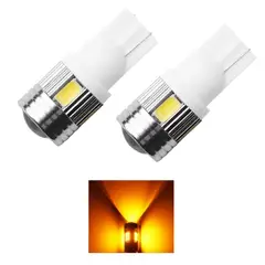 GENERICO - X2 Ampolletas Led T10 NARANJO ÁMBAR Cola De Pescado Karvas