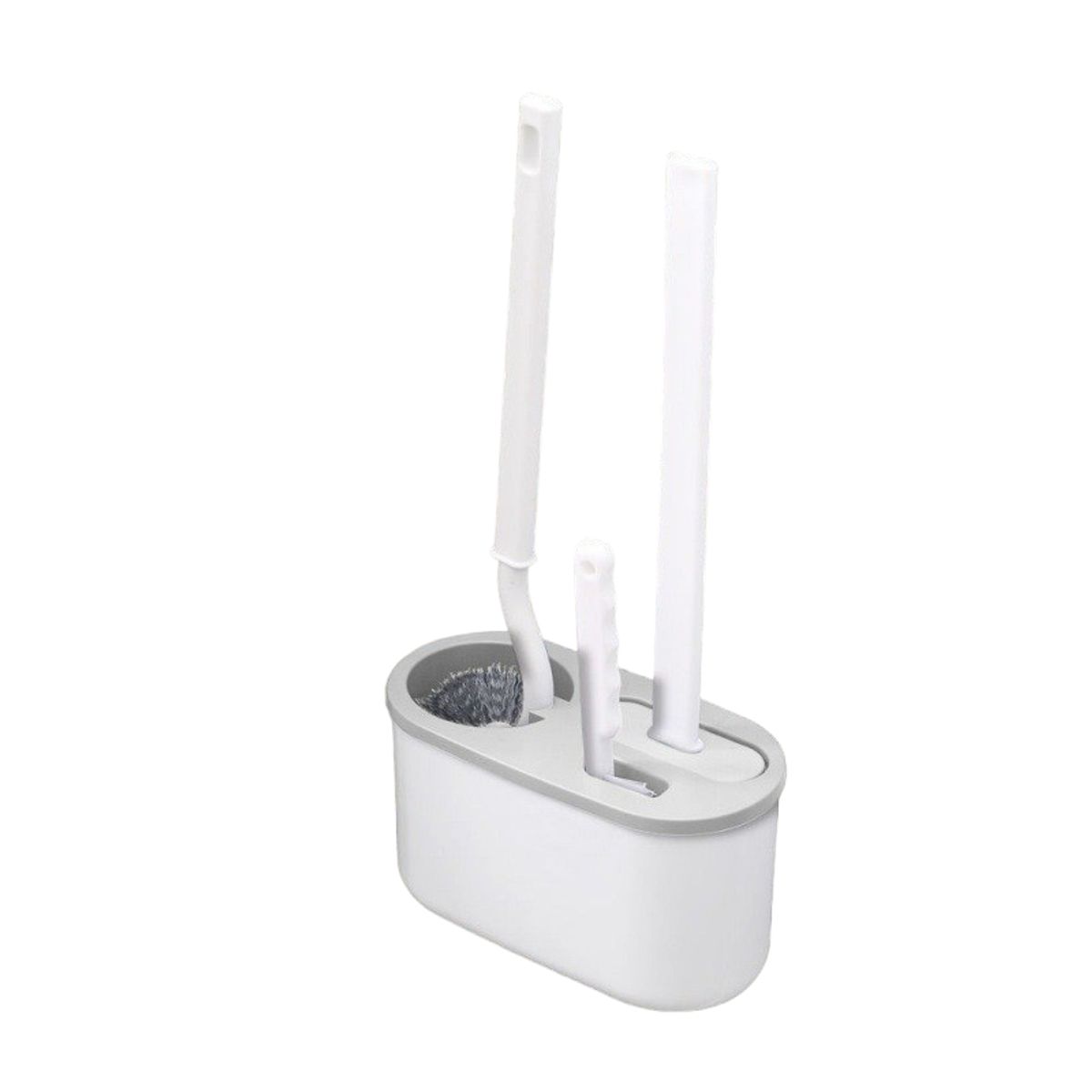 CRUSEC - Juego de 3 Cepillos Escobillas Moderno para Inodoro De Baño