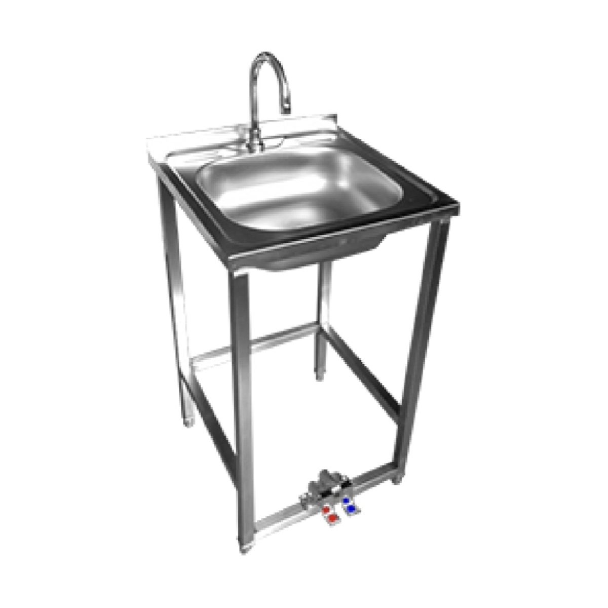 PROWAT - Lavamanos de accionamiento de pedal LPF-50 (incluye 3 flexibles)