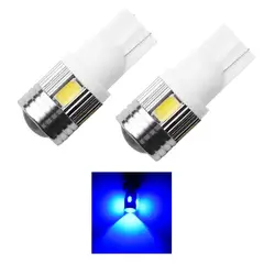 GENERICO - X2 Ampolletas Led T10 AZUL Cola De Pescado Karvas