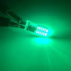 GENERICO - X2 Ampolletas Led T10 VERDE Cola De Pescado Karvas