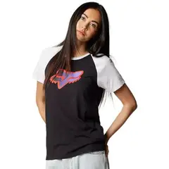 FOX RACING - Polera Mujer Fox Raglan Fgmnt Rosada