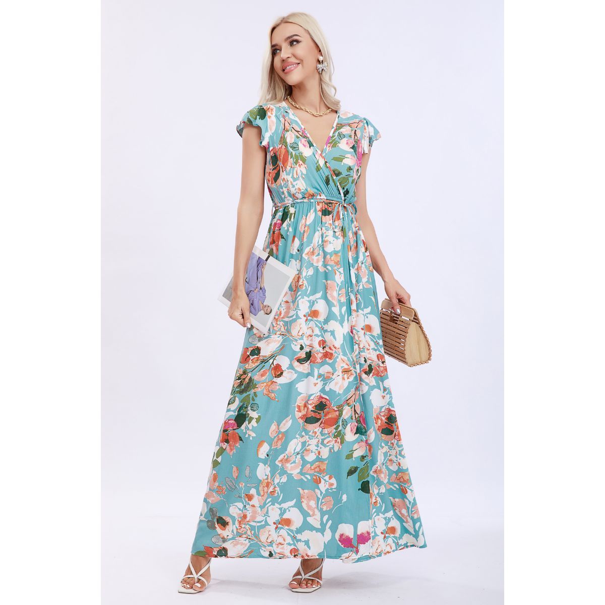 LOOK SHOP - Vestido Largo Primavera Mujer. Maxi Vestido. Tendencia. 266