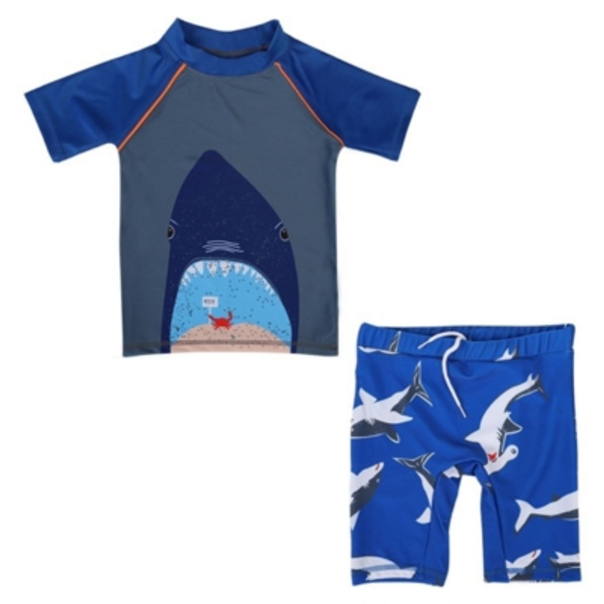 JUMP KIDS - Traje de Baño 2 piezas Manga Corta Niño Jump Kids Tiburón.