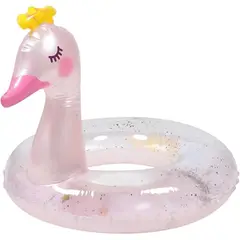 OEM - Flotador Inflable Para Piscina De Cisne Anillo De Natación 60x50cm
