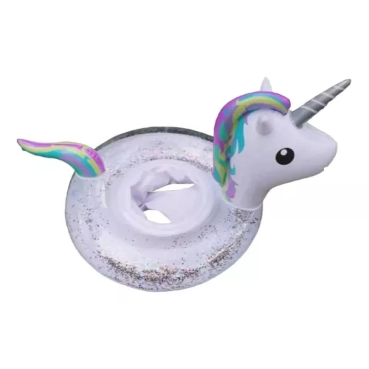OEM - Flotador Inflable Unicornio Anillo De Natación 60x40cm