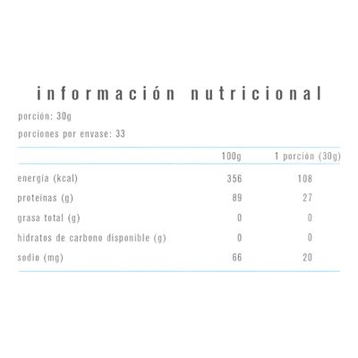 Imagen 2 del producto PROTEINA 100% WHEY PROTEIN ISOLATE 1KILO 33 SV - ALPHA MEDICA