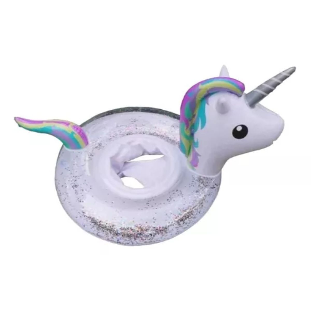 OEM - Flotador Inflable Unicornio Anillo De Natación 60x40cm
