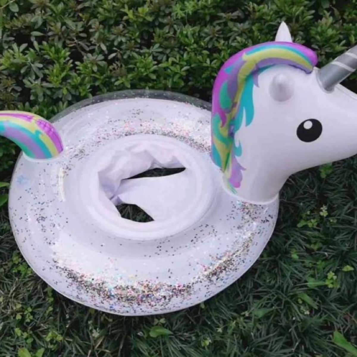 OEM - Flotador Inflable Unicornio Anillo De Natación 60x40cm