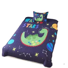 TODOHOGAR SANTIAGO DE CHILE - Cubrecama diseño estampado M-03 1.5 Plazas