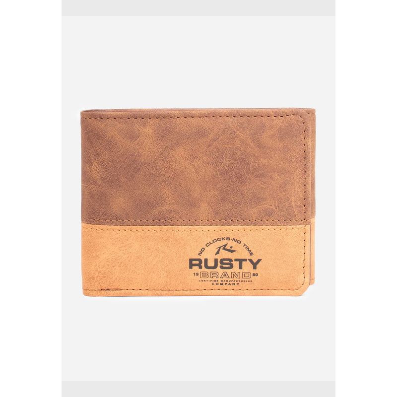 RUSTY - Billetera Div Café Hombre Rusty
