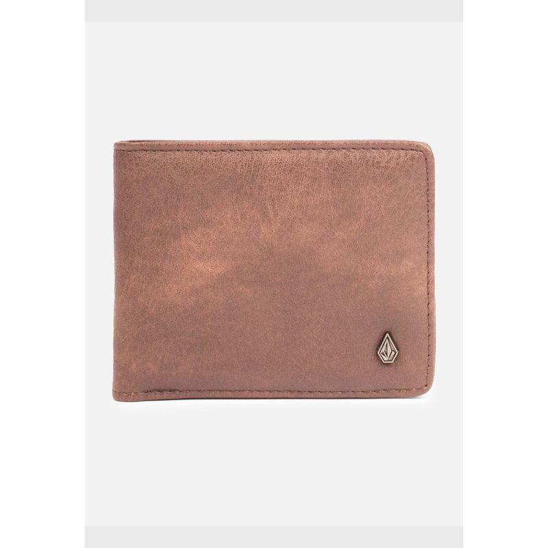 VOLCOM - Billetera Slim Stone Café Hombre Volcom