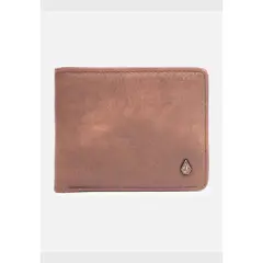 VOLCOM - Billetera Slim Stone Café Hombre