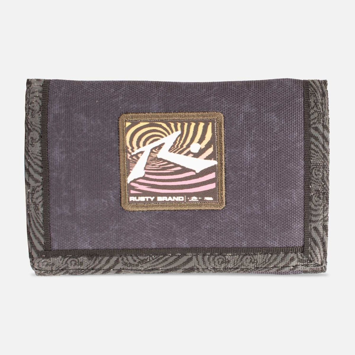 RUSTY - Billetera Spiral Negro Hombre Rusty