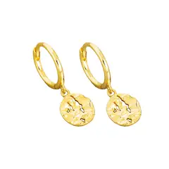 GENERICO - Argollas Earth Gold - Azul Zafira