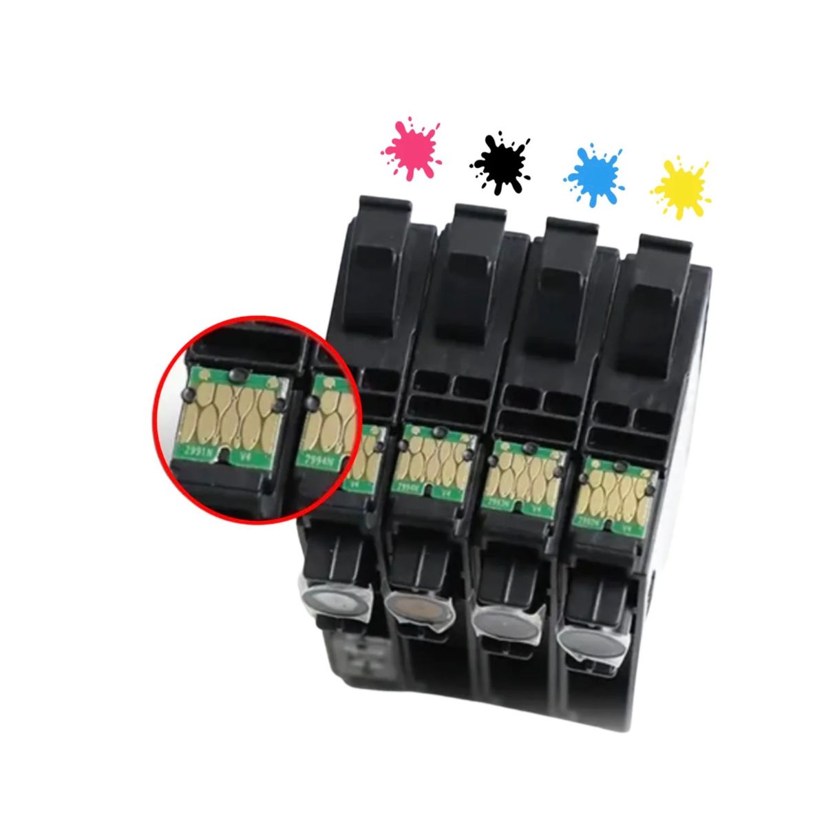 GENERICO - Pack 4 Cartuchos Tintas Alternativas 73n Cx5600 Tx220 Epson