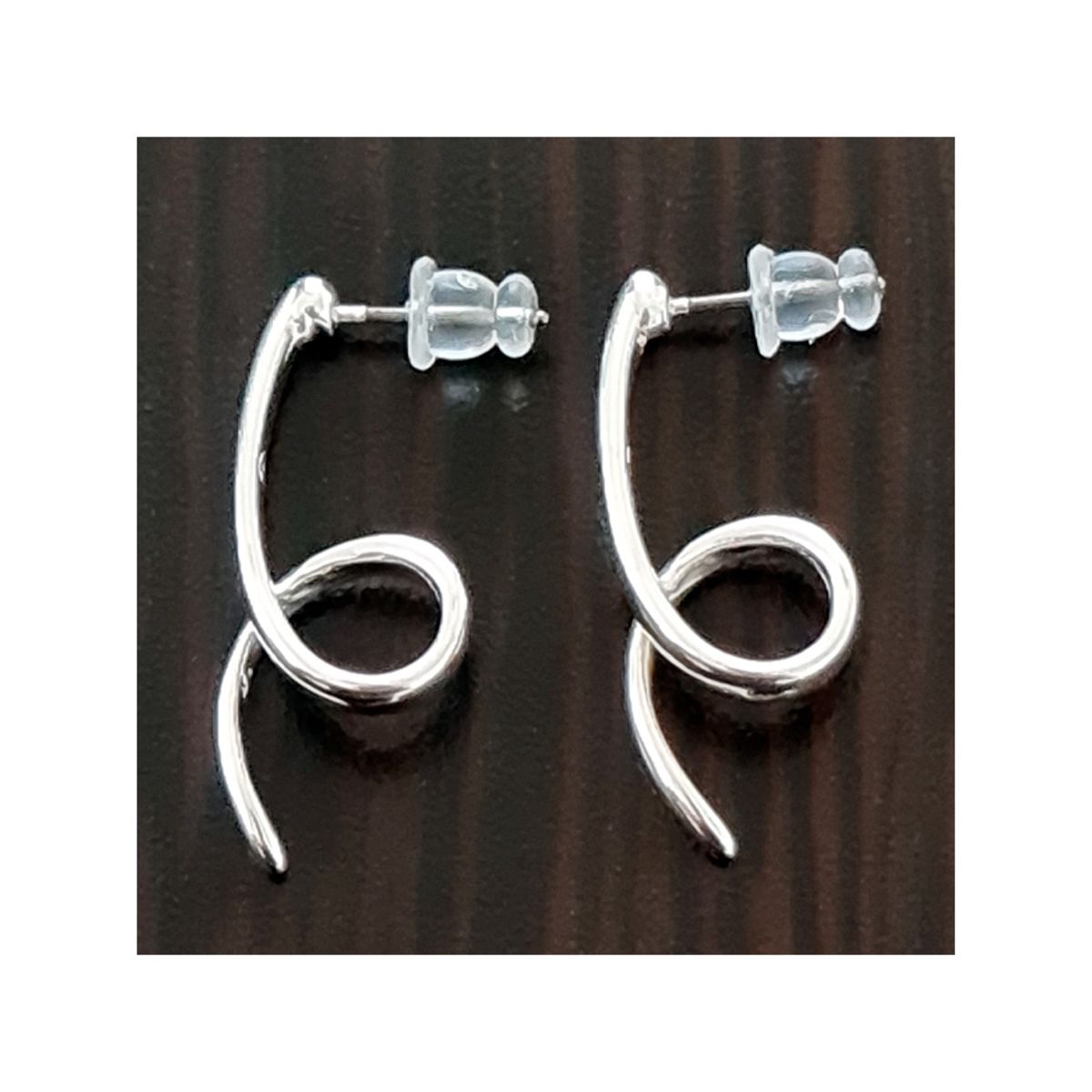 GENERICO - Aros Infinity Mate Acero Color Plateado