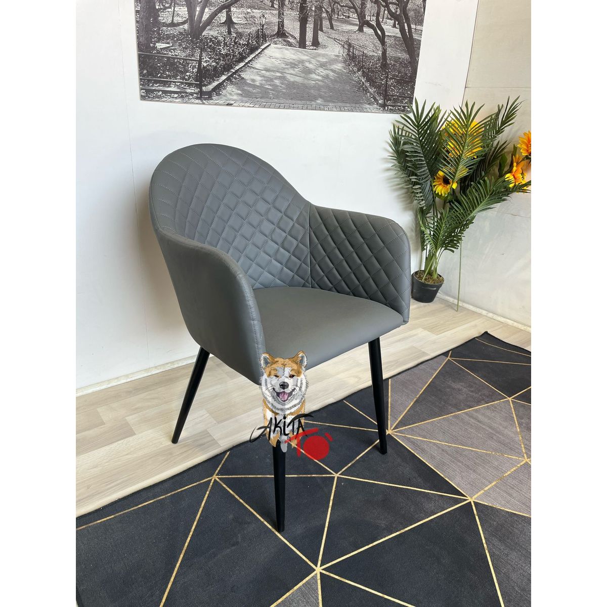 GENERICO - Butaca Diamante Leather GRIS