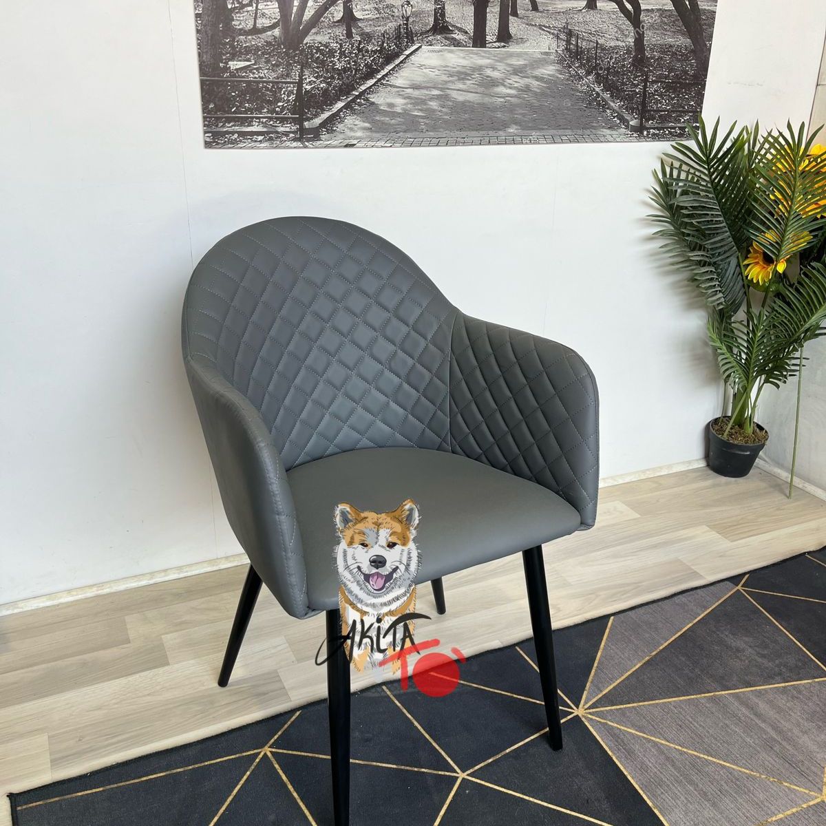 GENERICO - Butaca Diamante Leather GRIS