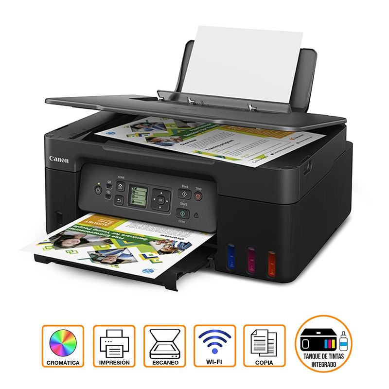 CANON - Impresora Color Multifunción Canon Pixma G3170 Sist Continuo Wifi