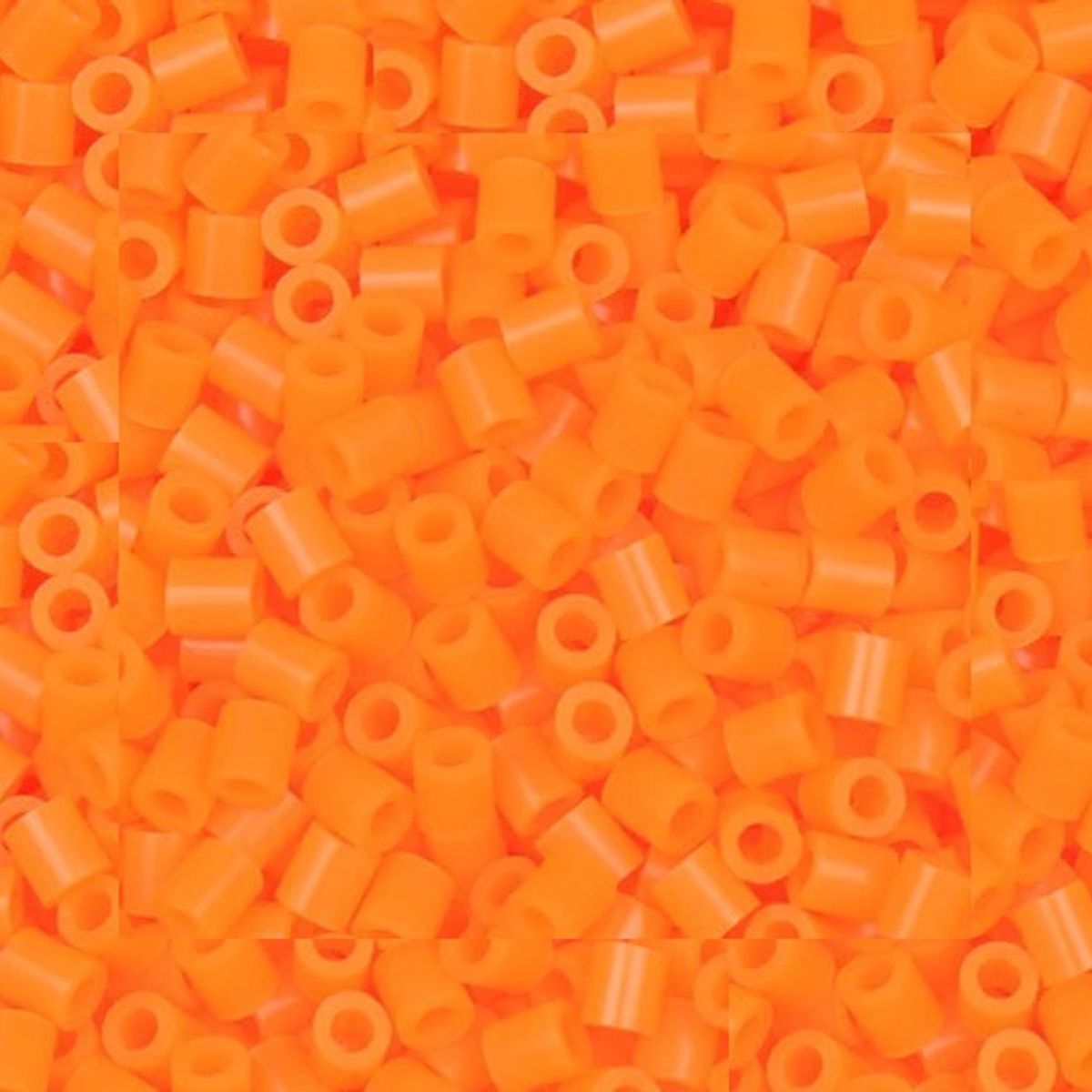 GENERICO - HAMA BEADS PERLER 1500u 5MM NARANJA NEON 1727