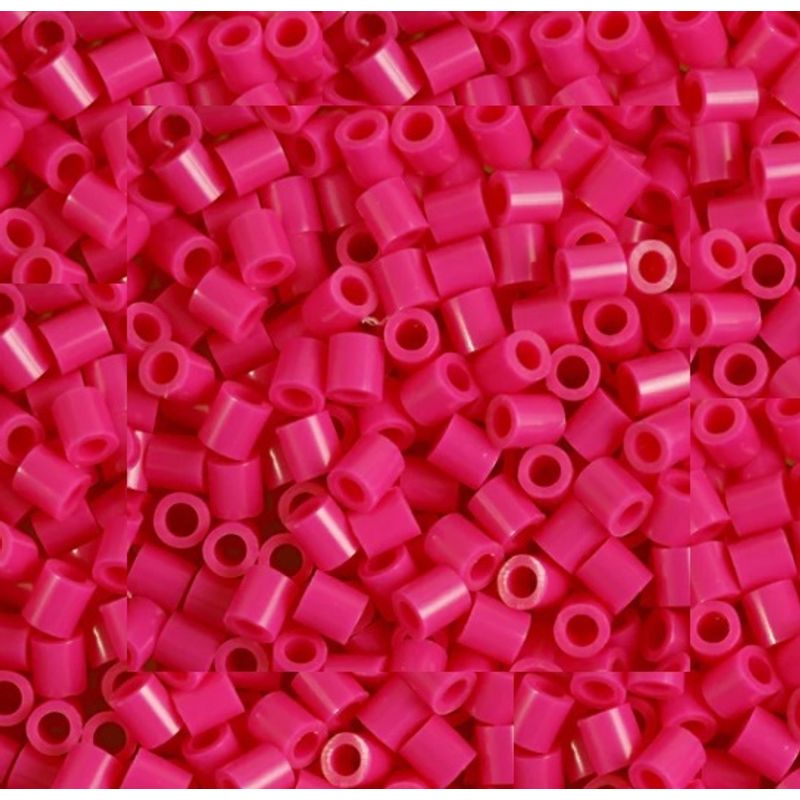GENERICO - HAMA BEADS PERLER 1500u 5MM FUCSIA 1728