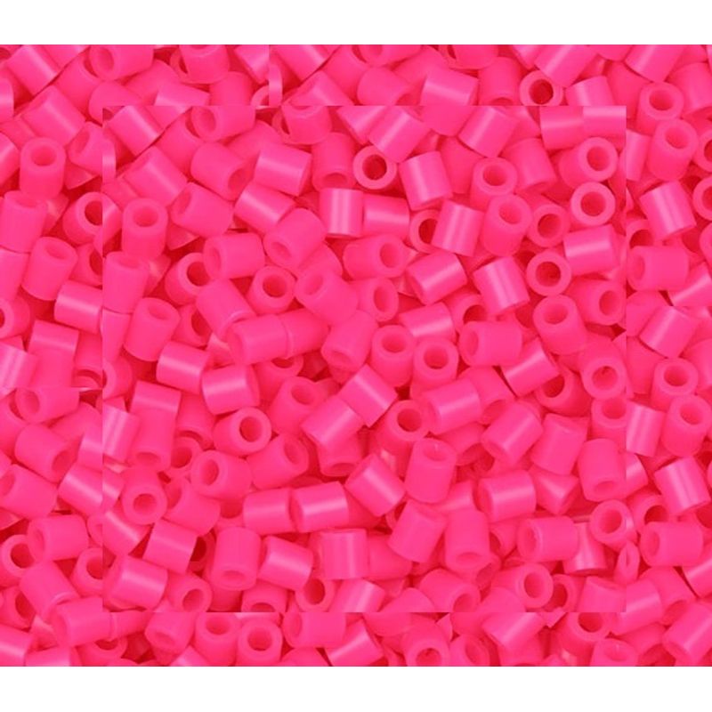 GENERICO - HAMA BEADS PERLER 1500u 5MM FUCSIA TRANSLUCIDO 4019